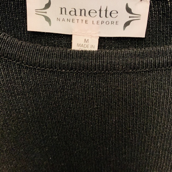 NWT Nanette Lepore - Lace Trim Sweater Dress  M - Picture 6 of 9